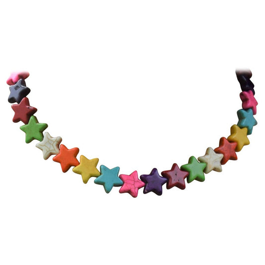 Multicoloured Star Beaded Choker Necklace | by Ifemi Jewels-0